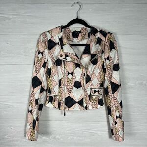 Alt. B Womens Geometric Moto Jacket size small